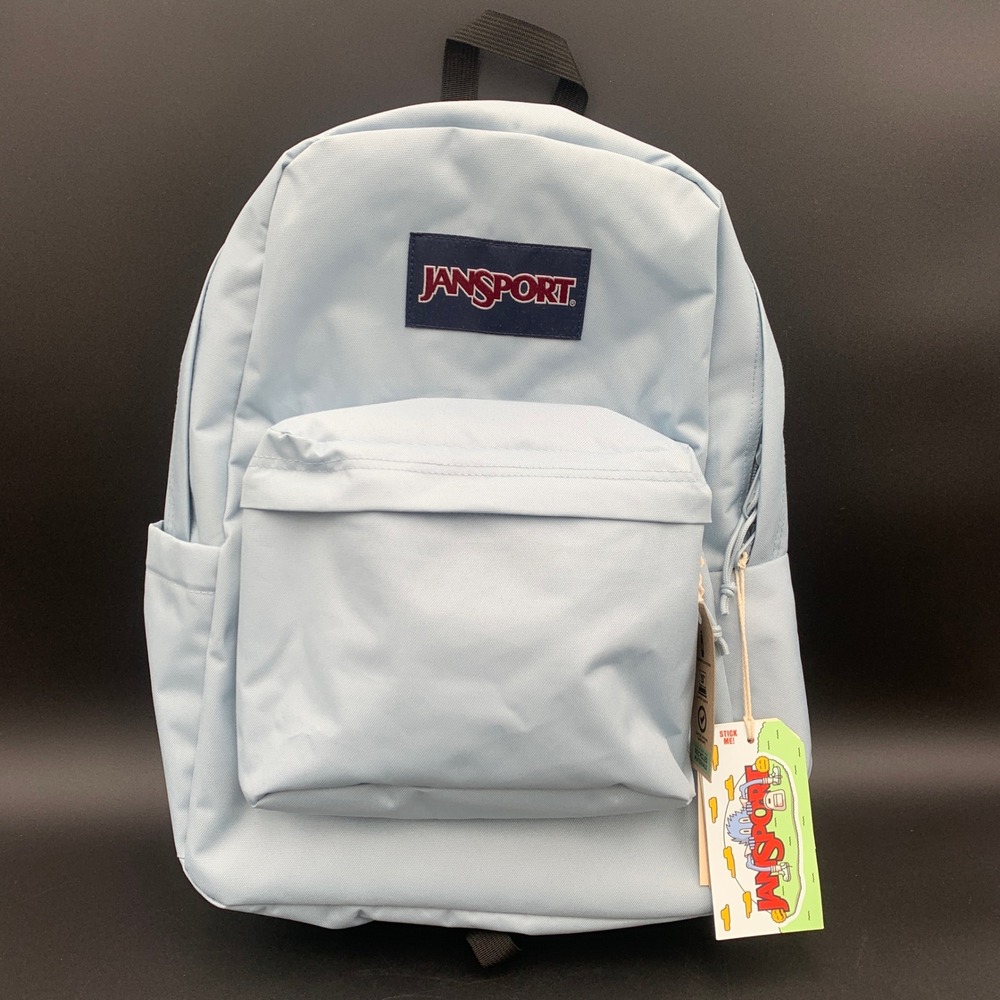 JanSport SuperBreak Plus Backpack Blue Dusk JS0A4QUE7G5 Laptop Sleeve NWT